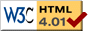 Diese Seite entspricht HTML 4.01/This page is valid HTML 4.01